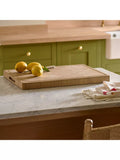 Neptune solid end-grain oak chopping board 55cm - British product
