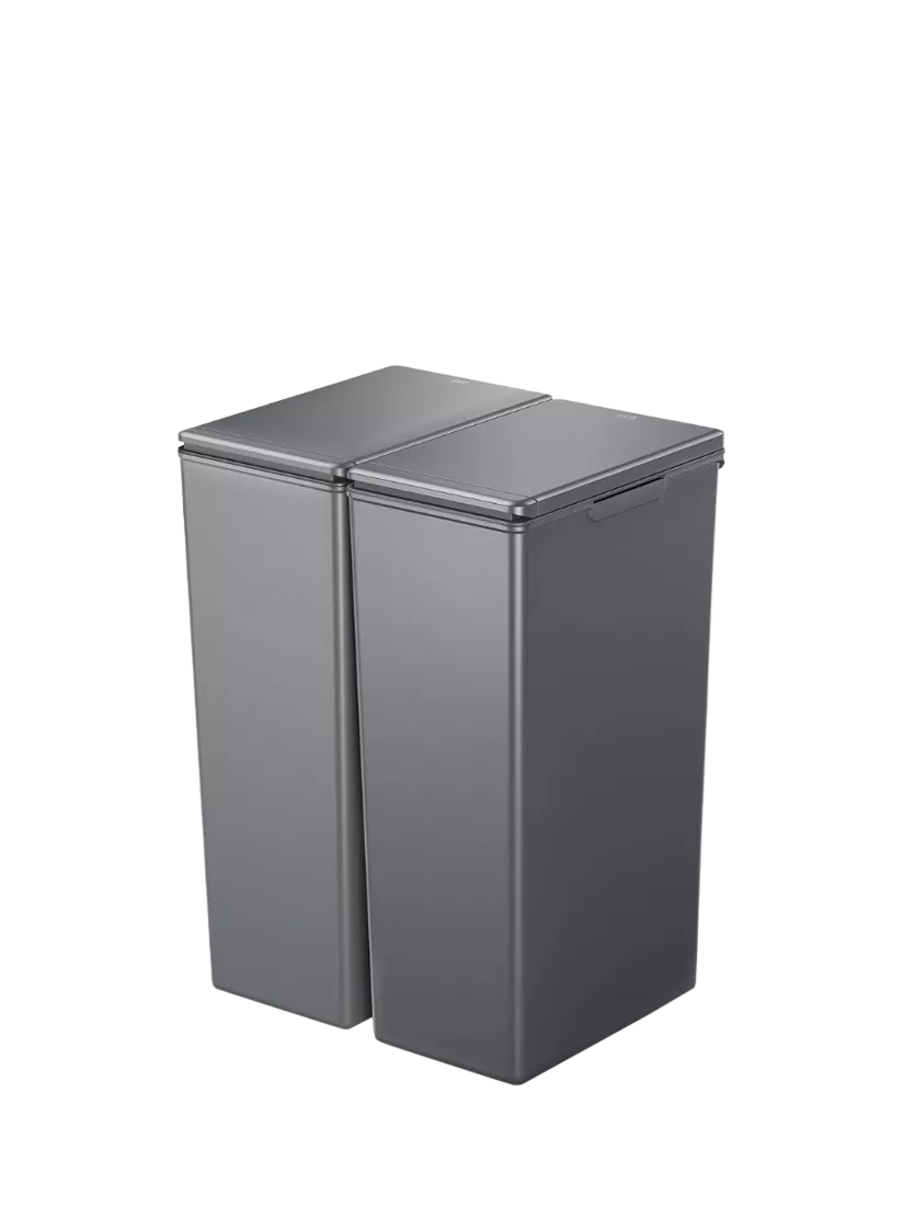 EKO twin touch waste bin grey 30L, imported from the UK