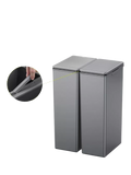 EKO twin touch waste bin grey 30L, imported from the UK