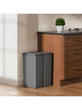 EKO Morandi twin touch bin grey 40L, imported from the UK