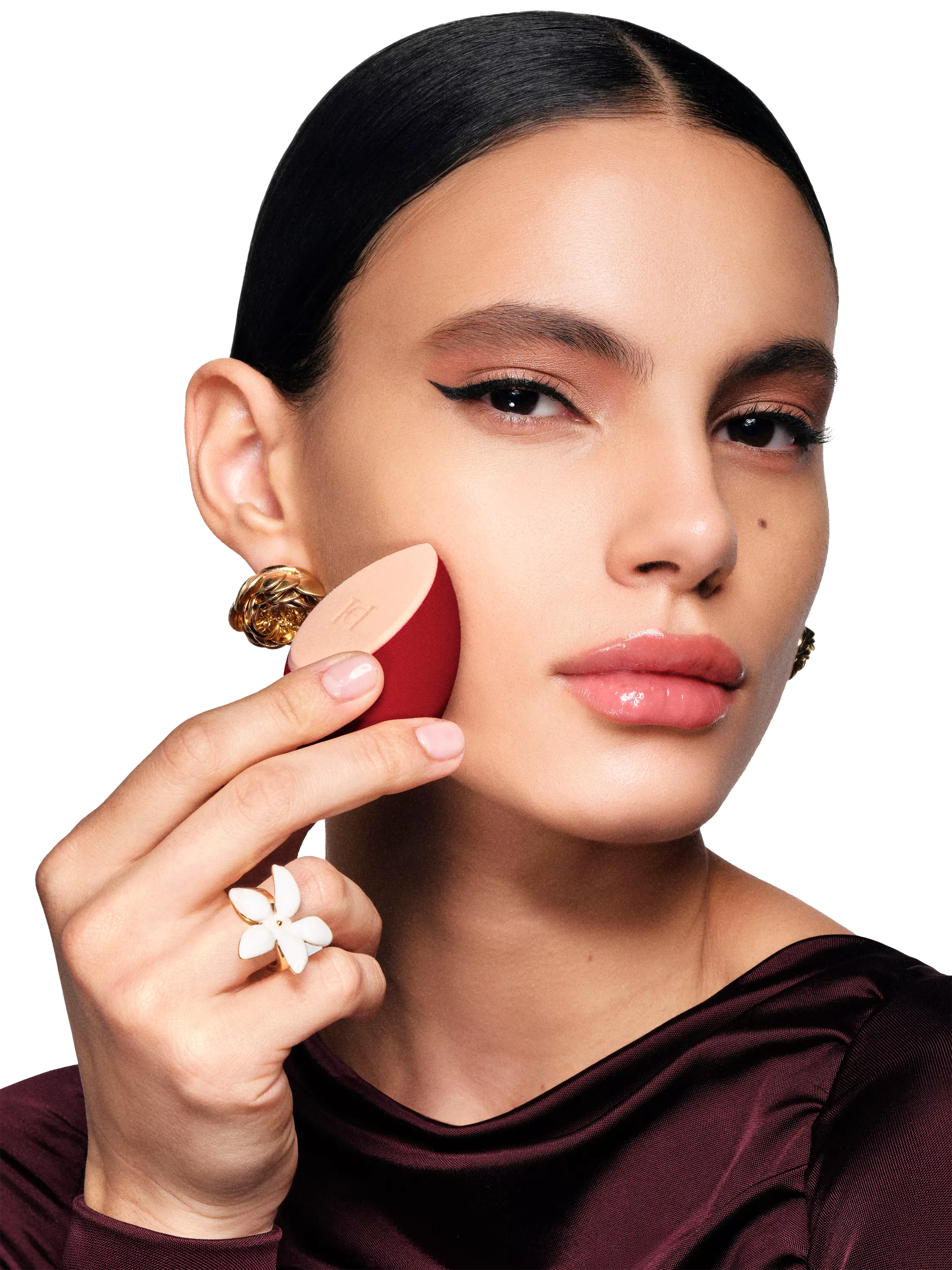 Carolina Herrera duo-faced makeup sponge 61.68g, imported from the UK