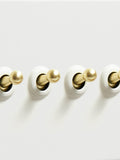 Dowsing & Reynolds soft white quadruple toggle switch, imported from the UK