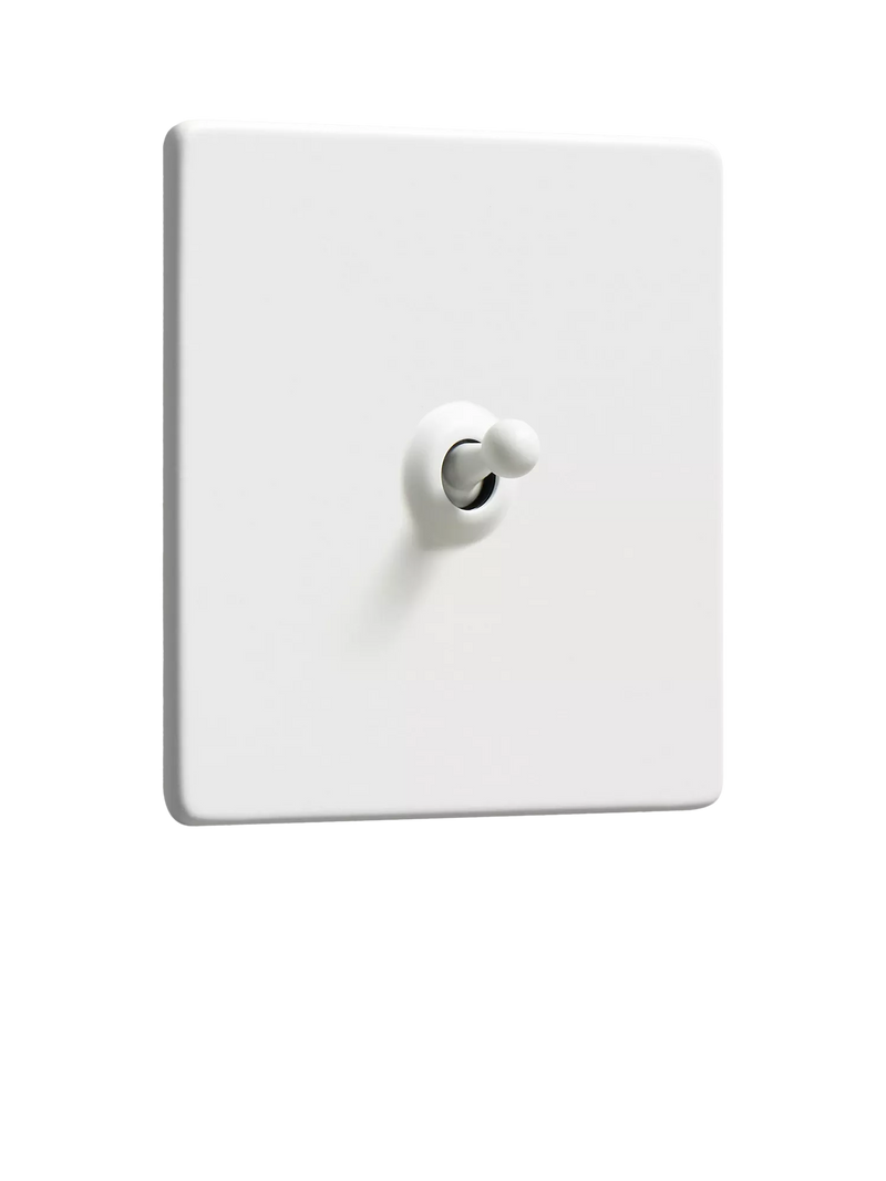 Dowsing & Reynolds Soft White Single Toggle Light Switch
