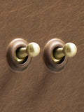 Dowsing & Reynolds antique brass double toggle switch, UK version