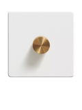 Dowsing & Reynolds single soft white dimmer switch, UK version
