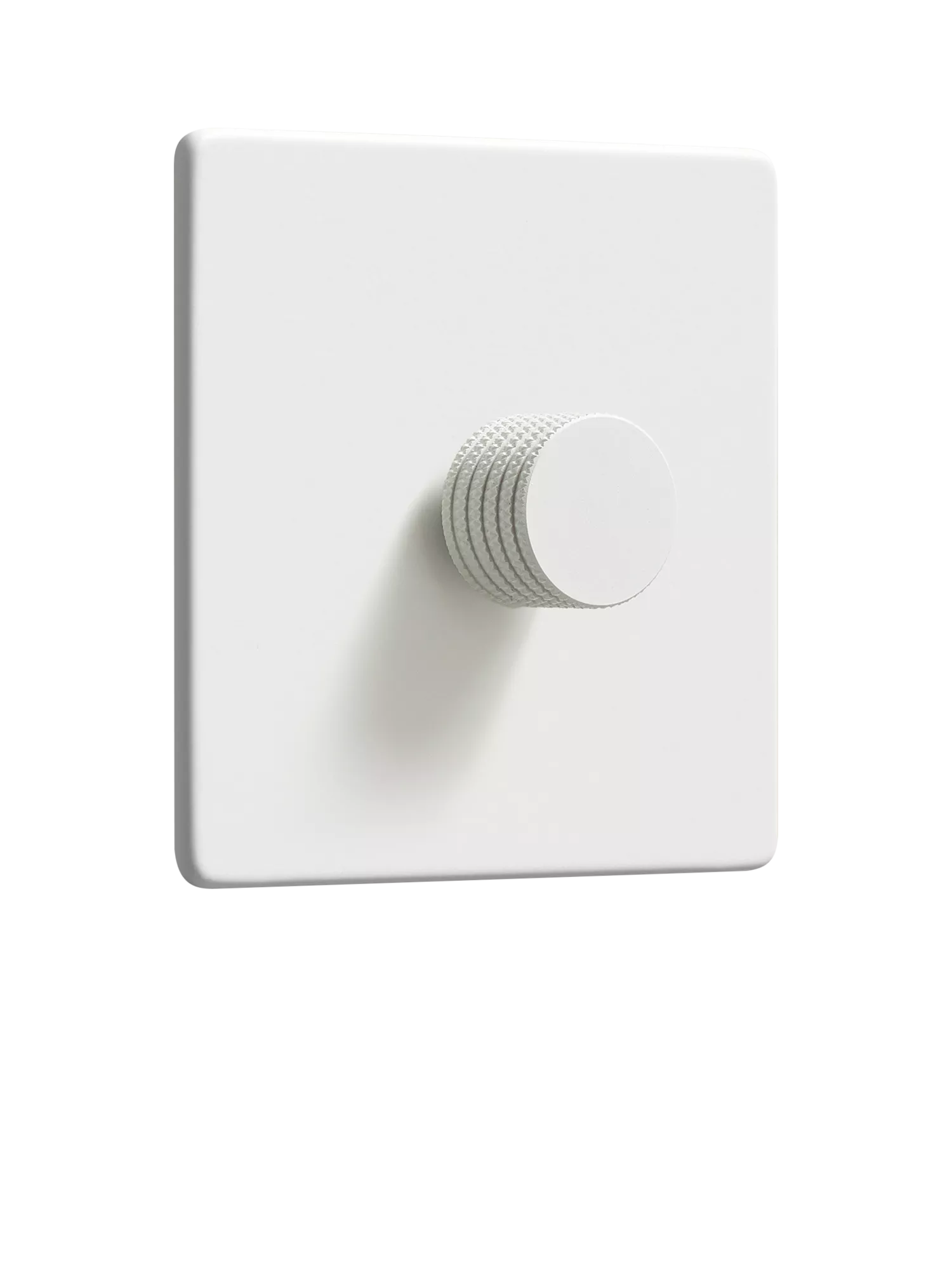 Dowsing & Reynolds Soft White Single Dimmer Switch, White Knob