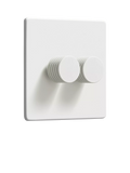 Dowsing & Reynolds Soft White Double Dimmer Switch
