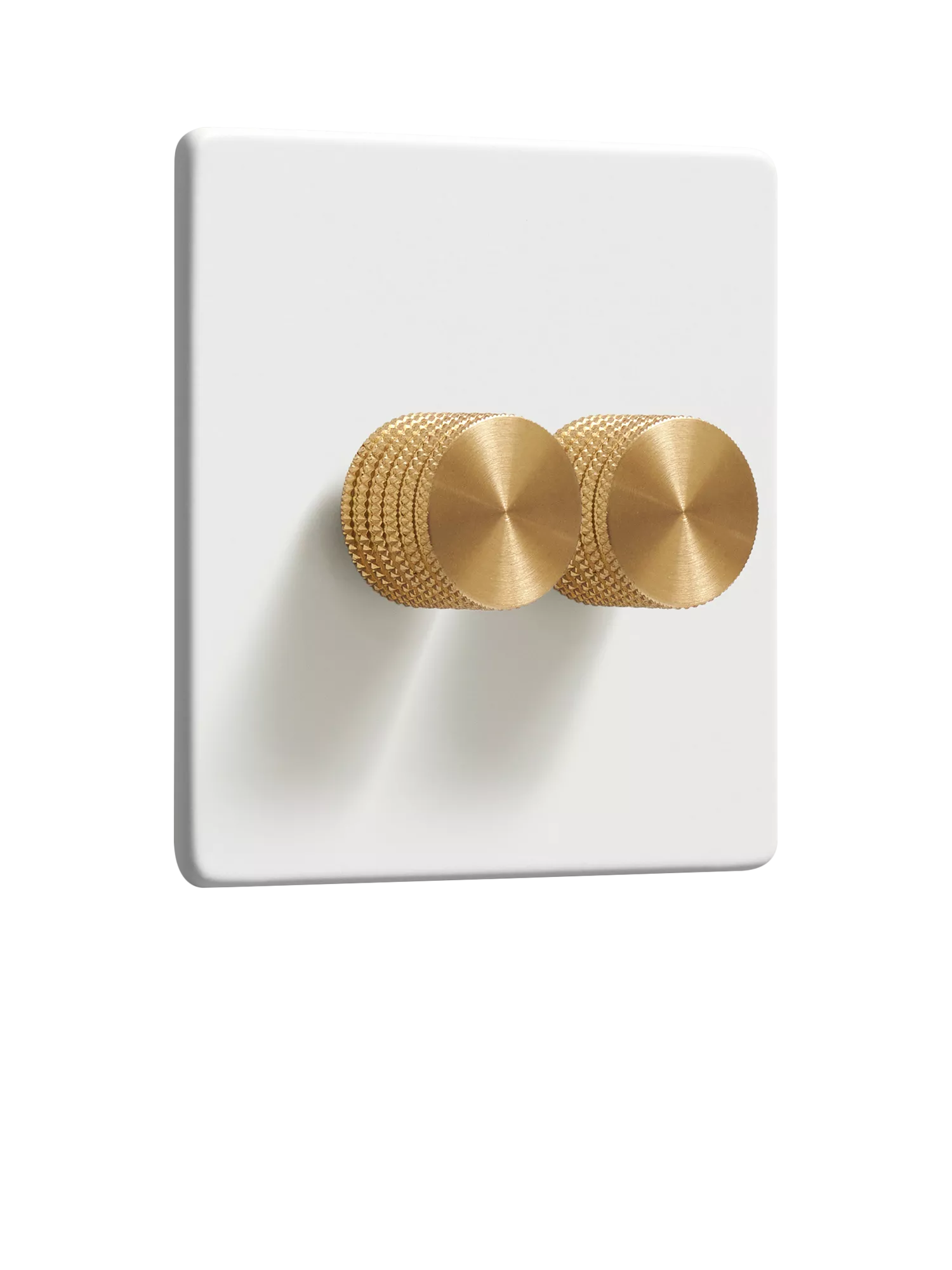 Dowsing & Reynolds soft white double dimmer switch (British brand)