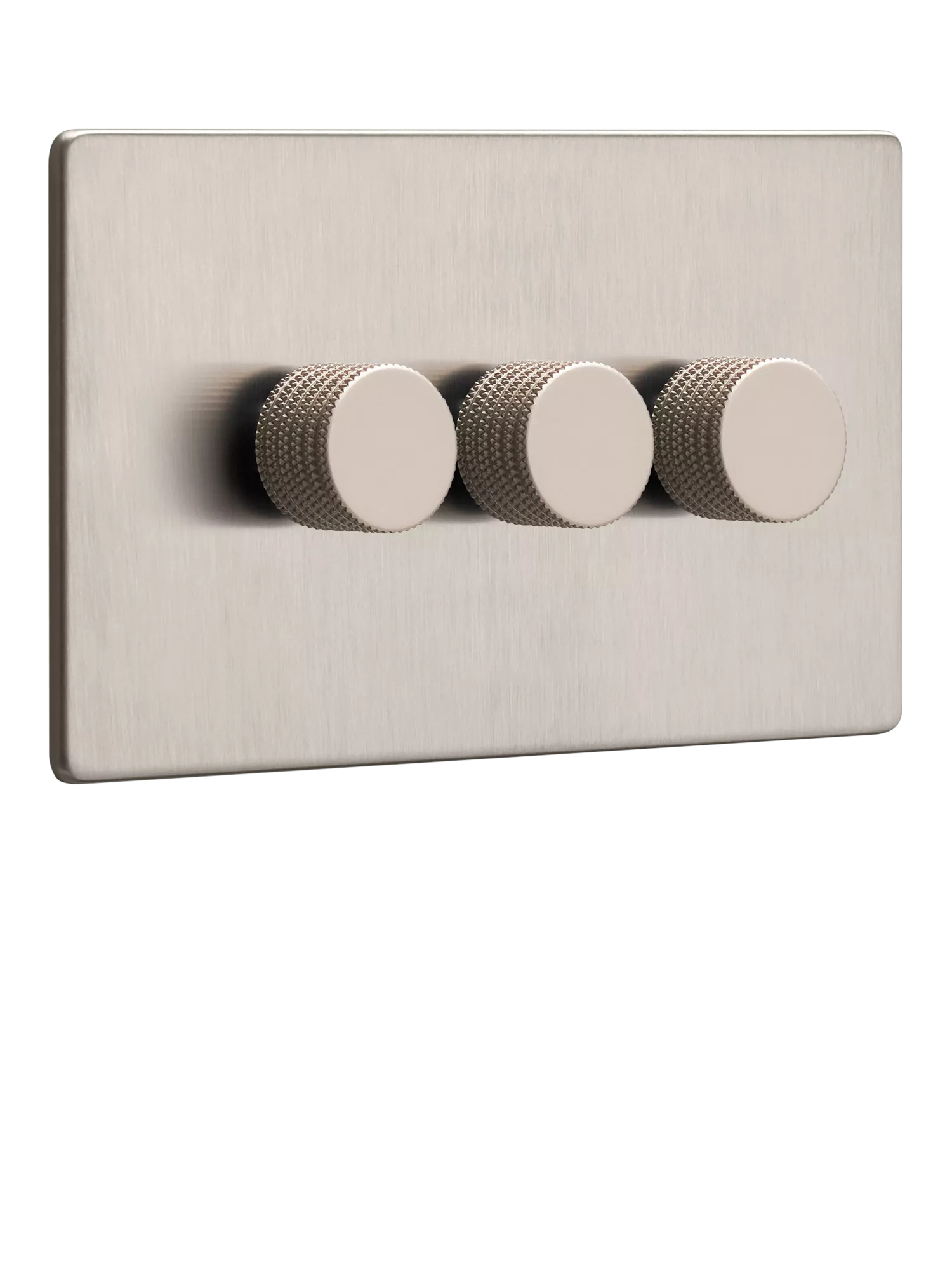 Dowsing & Reynolds Soft Silver Triple Dimmer Switch