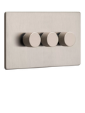 Dowsing & Reynolds Soft Silver Triple Dimmer Switch