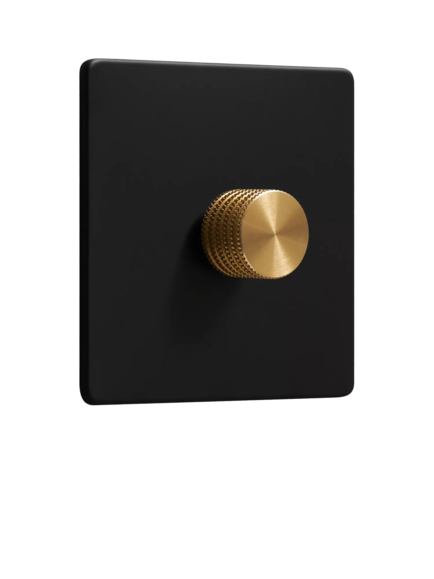 Dowsing & Reynolds Matt Black Single Dimmer Switch
