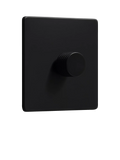 Dowsing & Reynolds matt black single dimmer switch, UK version