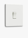 Dowsing & Reynolds soft white single rocker switch, imported from the UK