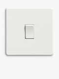 Dowsing & Reynolds soft white single rocker switch, imported from the UK