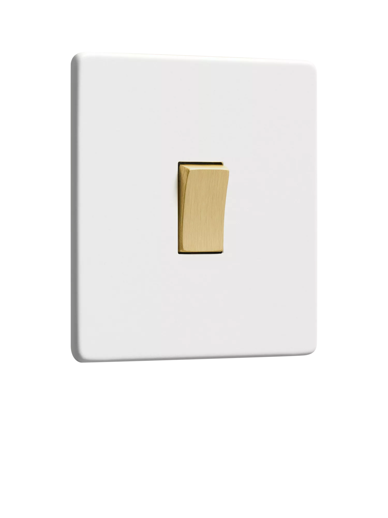 Dowsing & Reynolds soft white single rocker switch, imported from the UK