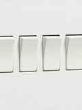 Dowsing & Reynolds soft white quadruple rocker switch, imported from the UK