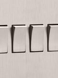 Dowsing & Reynolds soft silver quadruple rocker switch (British brand)
