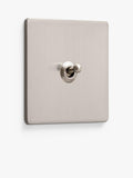 Dowsing & Reynolds soft silver toggle switch, UK version