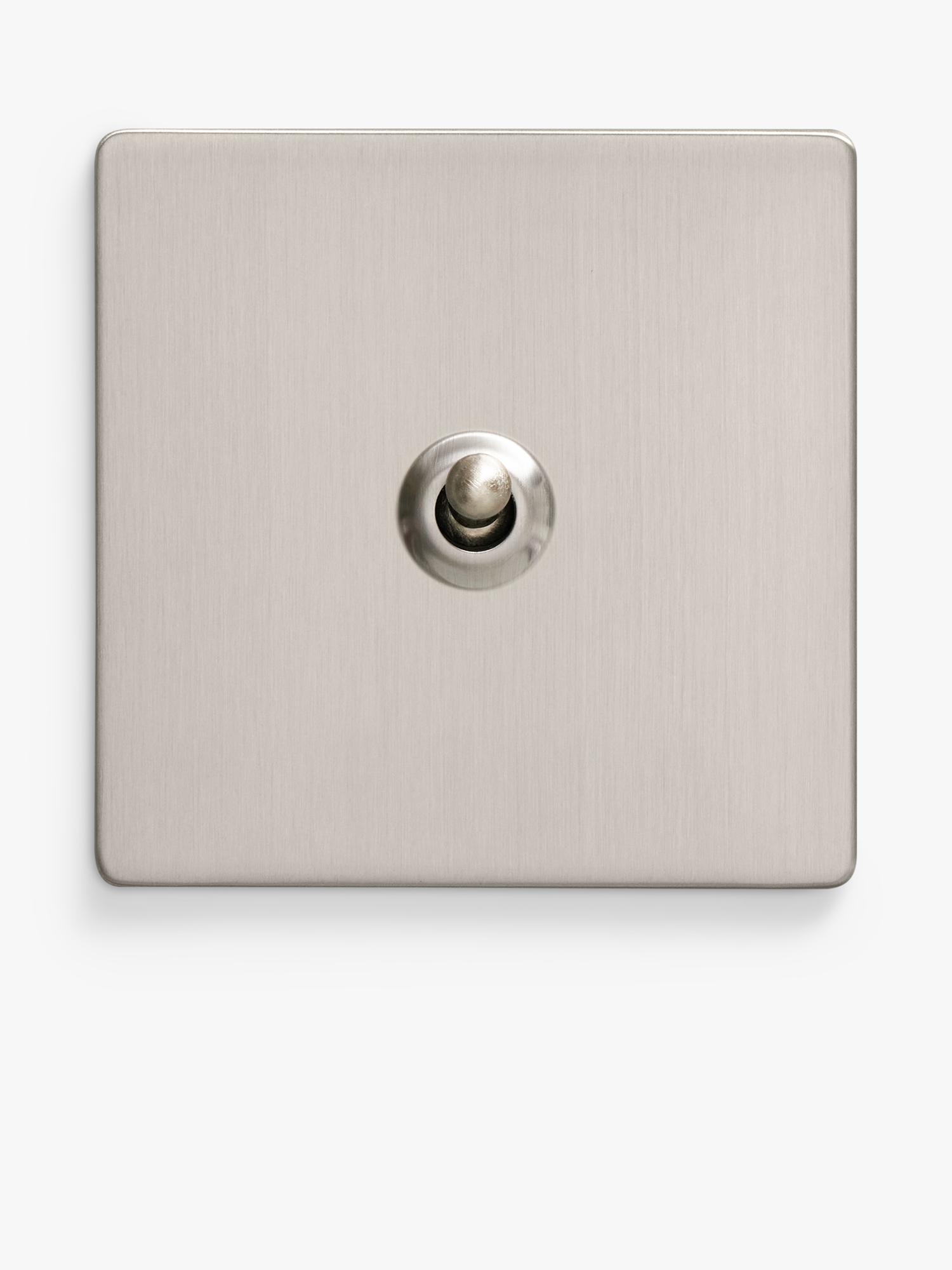 Dowsing & Reynolds soft silver toggle switch, UK version