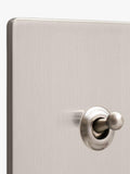 Dowsing & Reynolds soft silver toggle switch, UK version