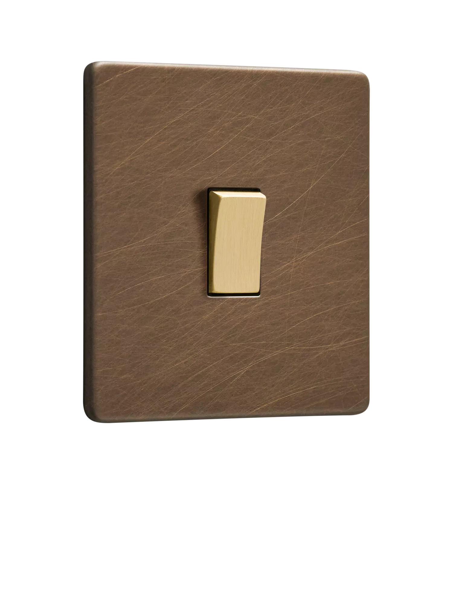 Dowsing & Reynolds antique brass rocker switch - British product