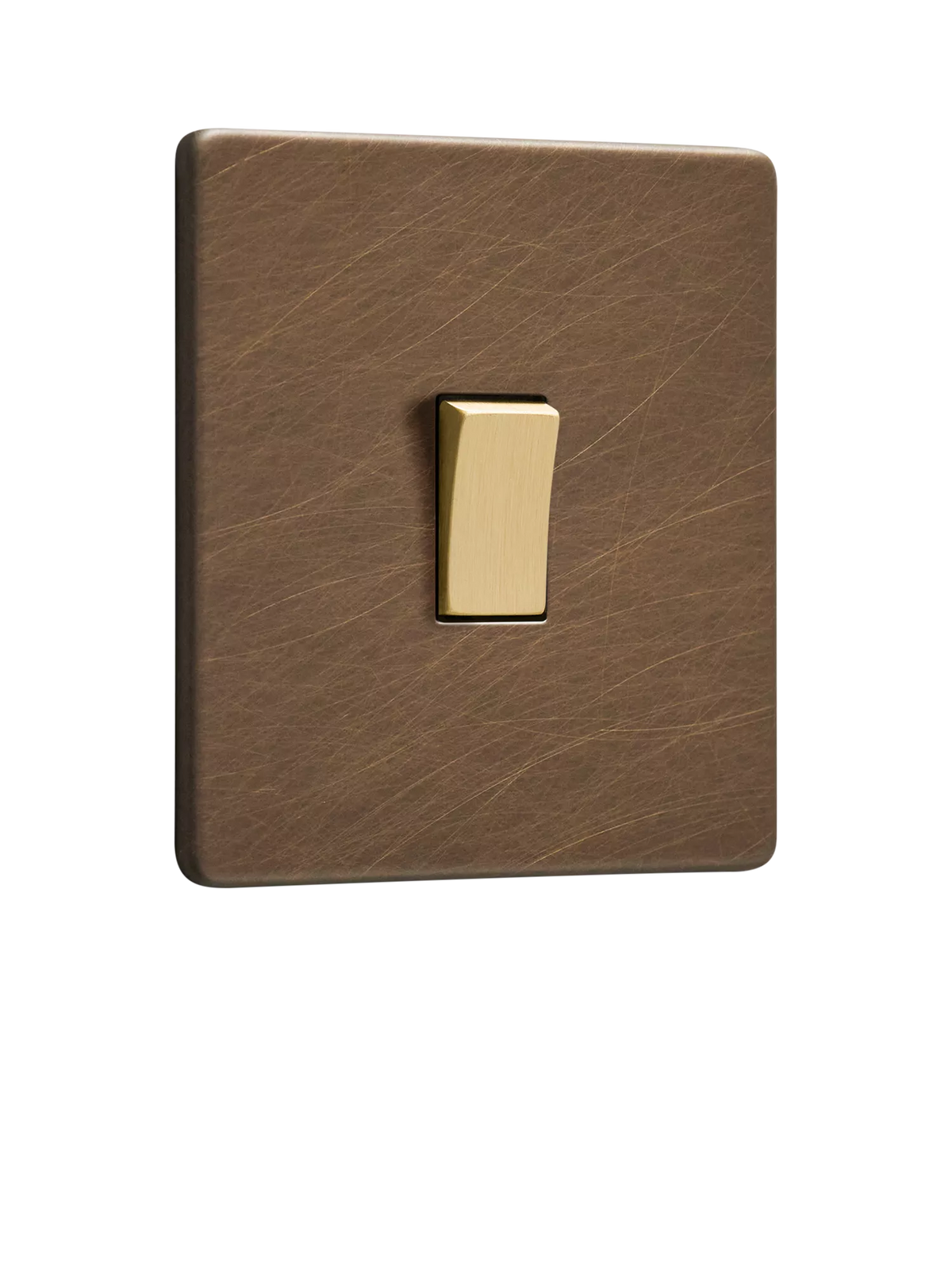 Dowsing & Reynolds antique brass rocker switch - British product