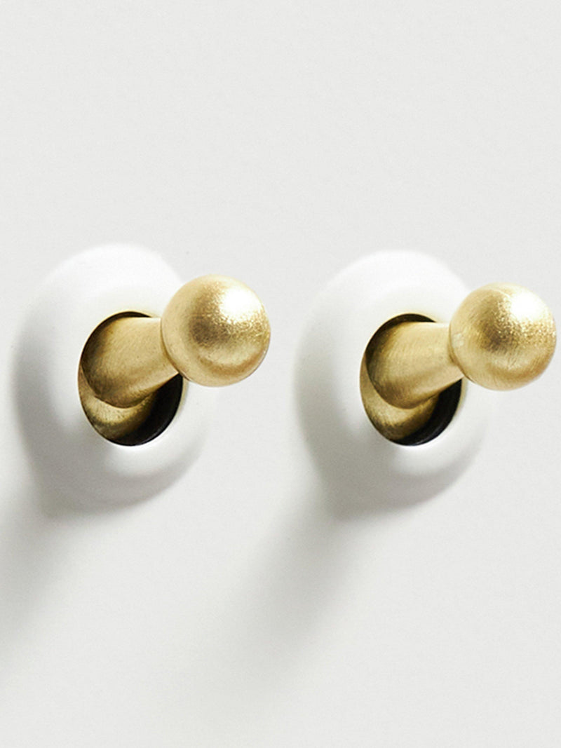 Dowsing & Reynolds double toggle switch soft white, imported from the UK