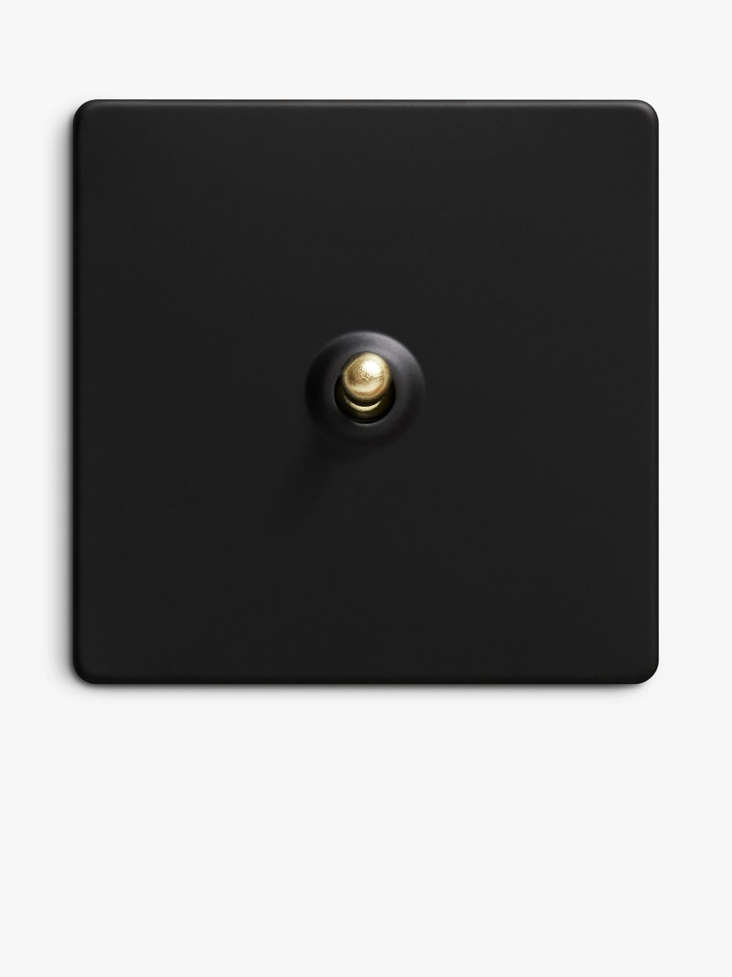 Dowsing & Reynolds matt black toggle switch, imported from the UK