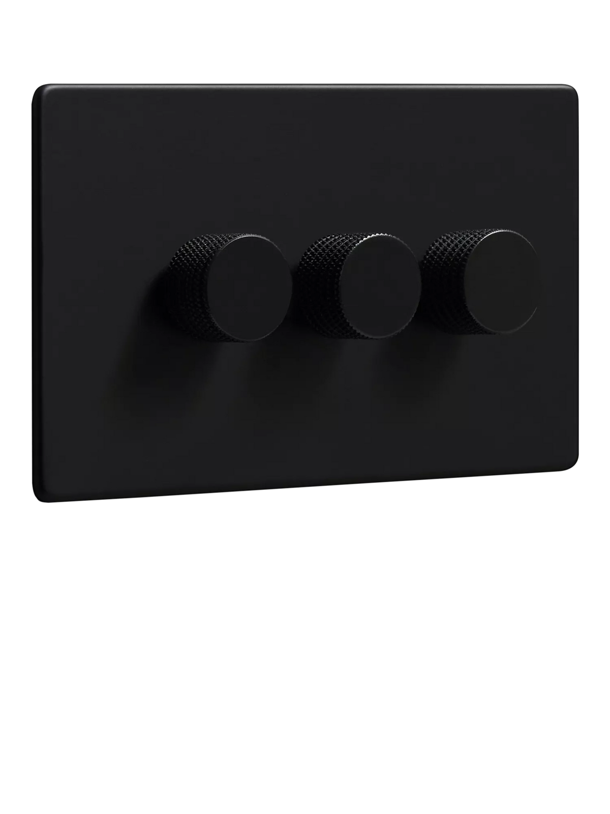 Dowsing & Reynolds triple dimmer switch matt black, UK version