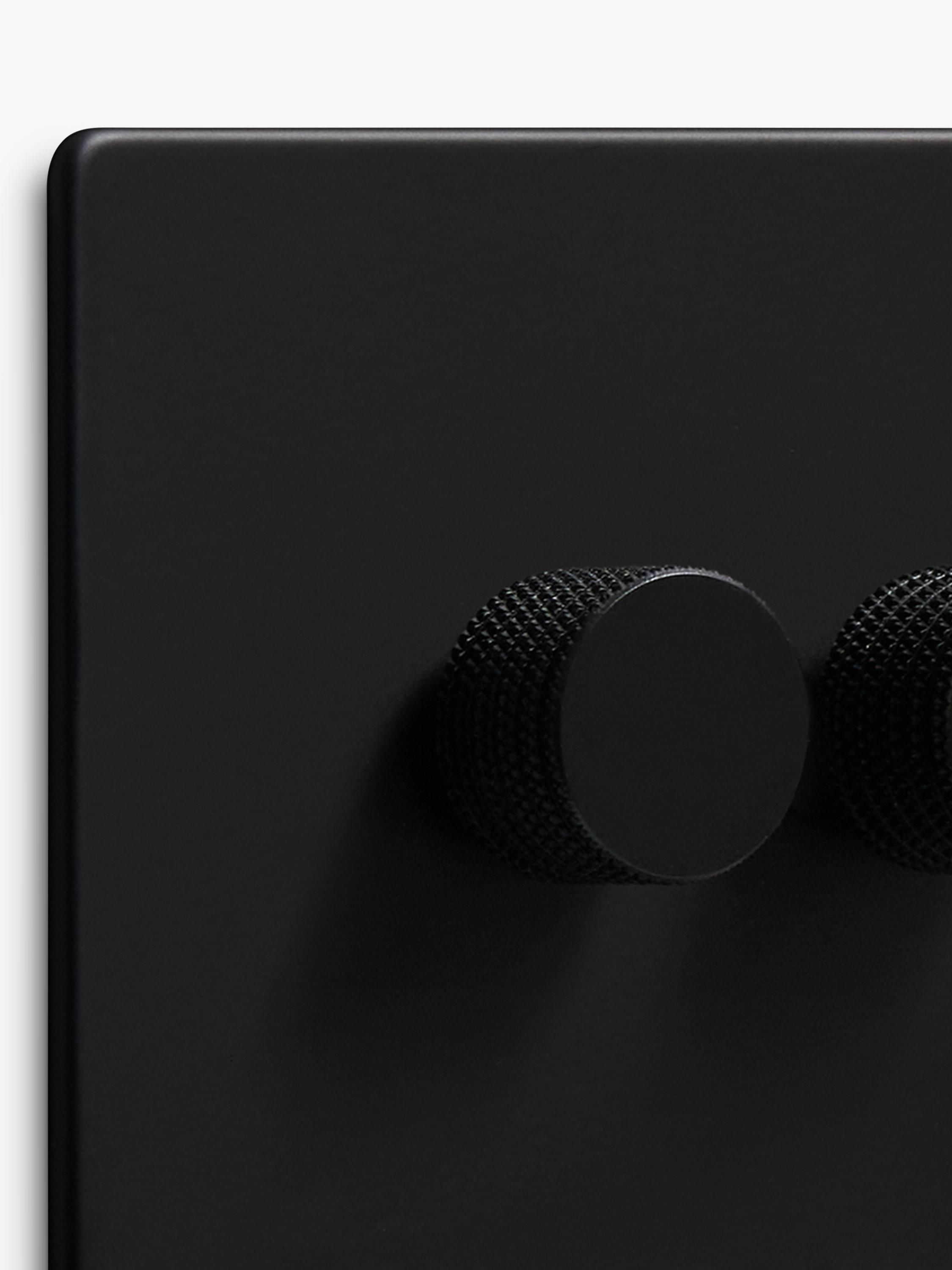 Dowsing & Reynolds triple dimmer switch matt black, UK version
