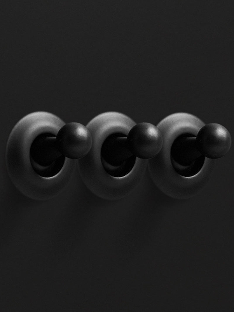 Dowsing & Reynolds matt black triple toggle switch (British brand)