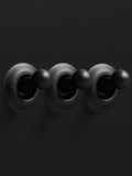 Dowsing & Reynolds matt black triple toggle switch (British brand)