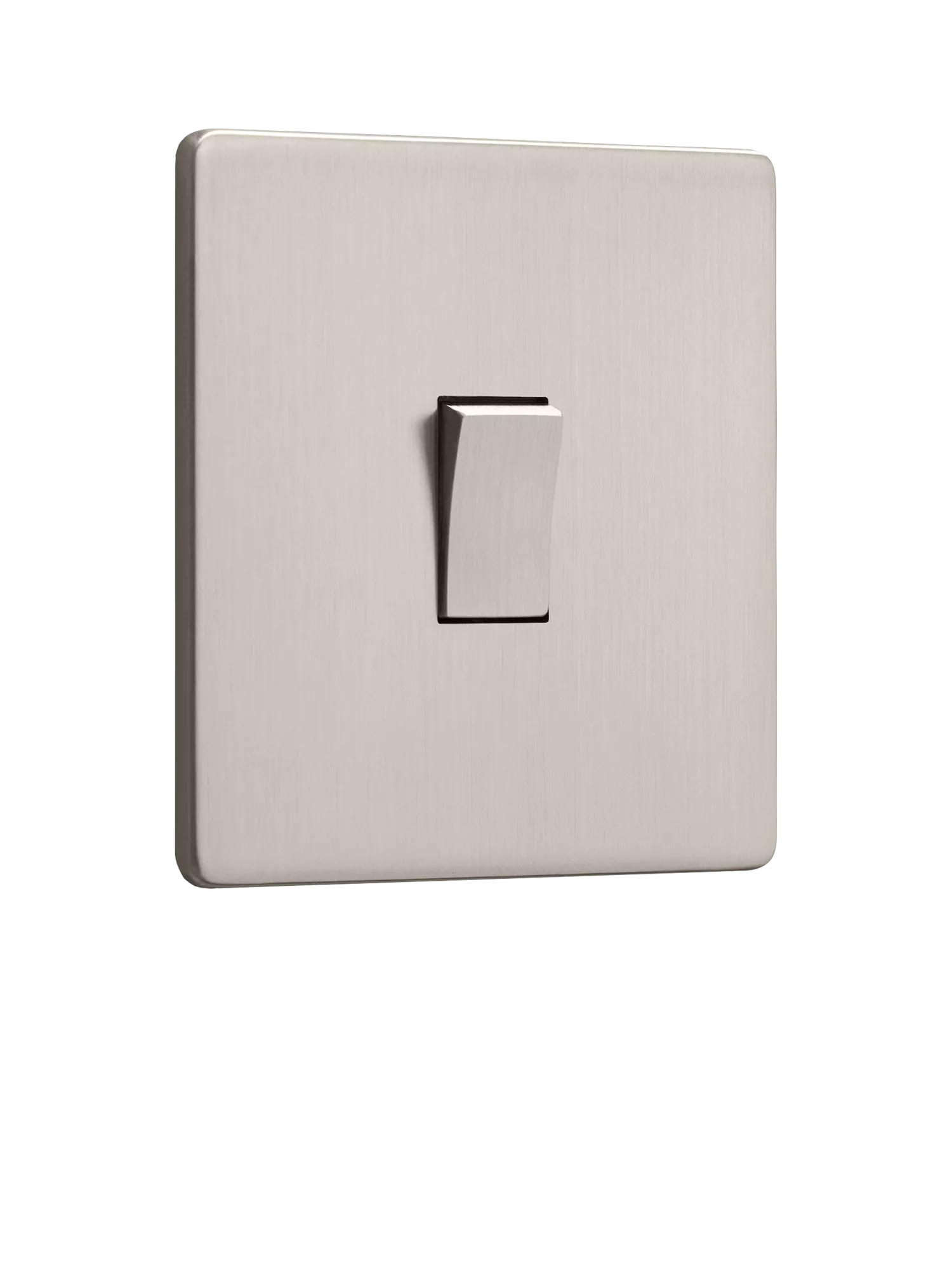 Dowsing & Reynolds Soft Silver Single Rocker Light Switch