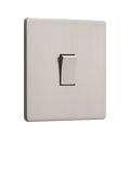Dowsing & Reynolds Soft Silver Single Rocker Light Switch