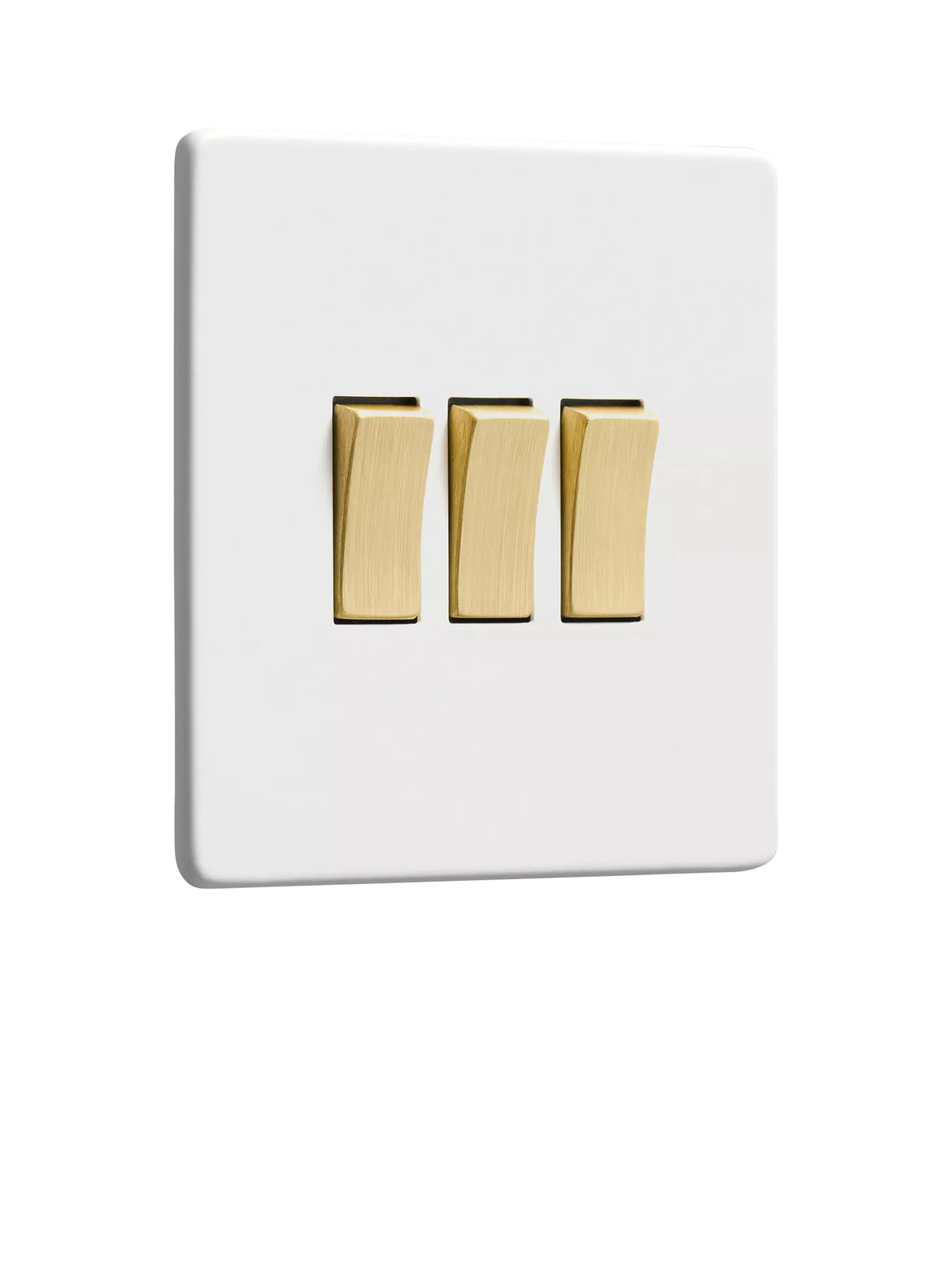 Dowsing & Reynolds triple rocker switch soft white, UK version