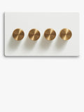 Dowsing & Reynolds soft white quadruple dimmer switch - British product