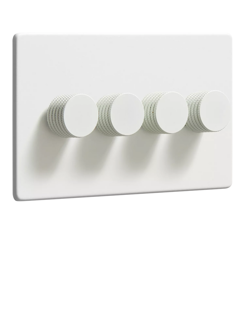 Dowsing & Reynolds Soft White Quadruple Dimmer Switch