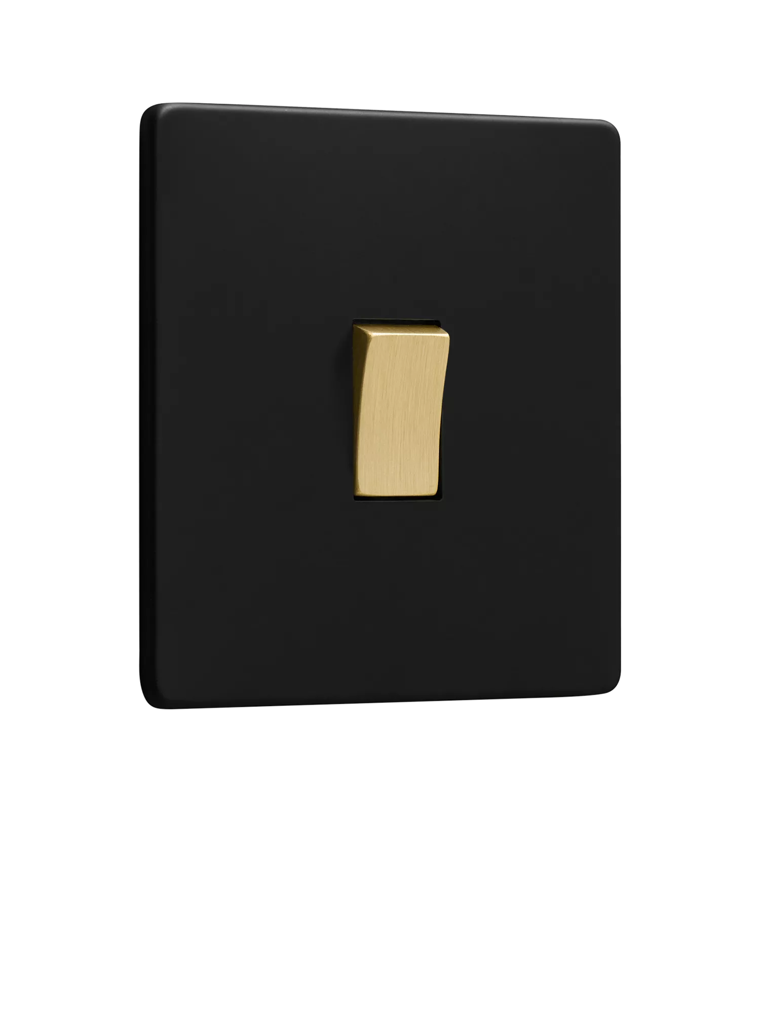 Dowsing & Reynolds Matt Black Single Rocker Switch