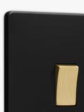Dowsing & Reynolds matt black rocker switch, imported from the UK