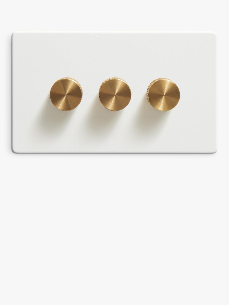 Dowsing & Reynolds triple dimmer switch soft white matte - British product