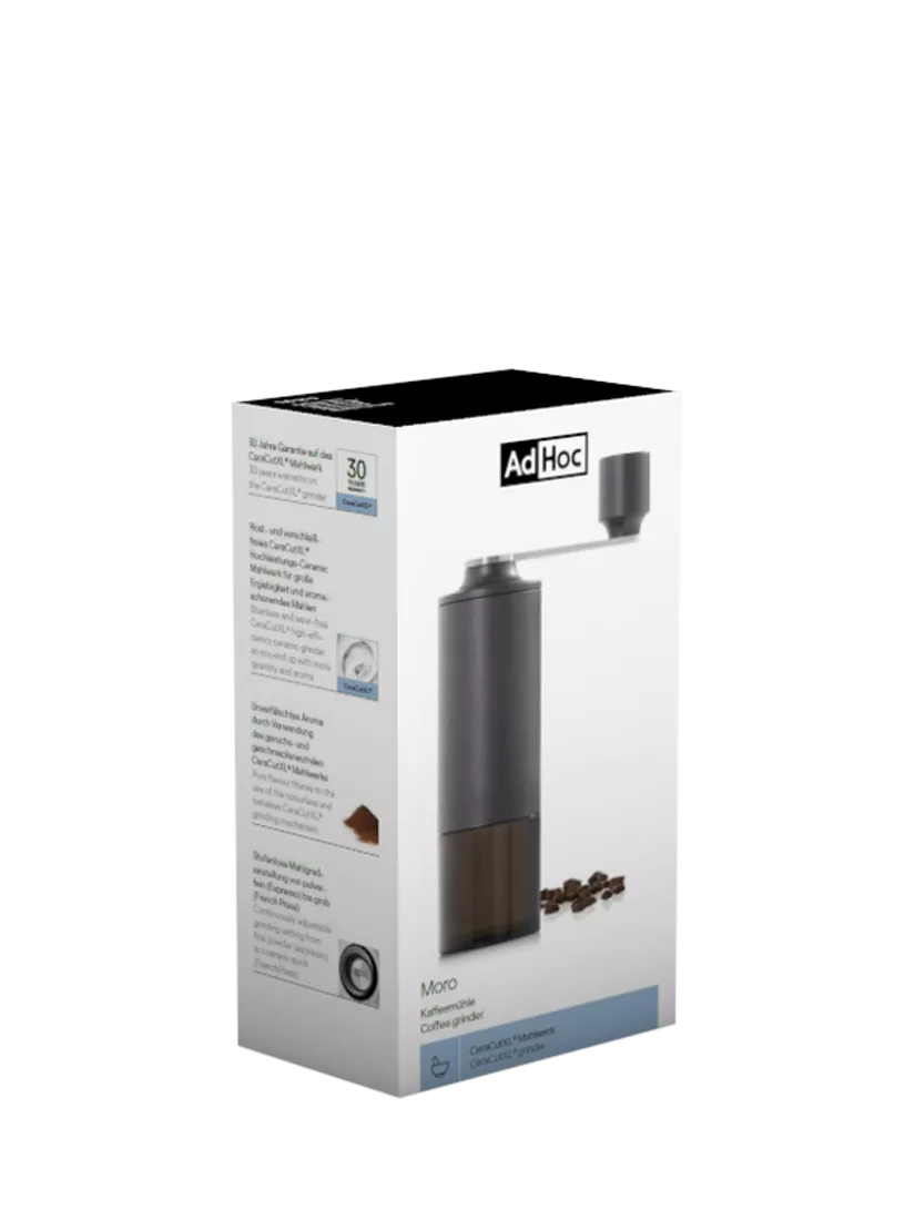 AdHoc Moro coffee grinder dark grey, UK version