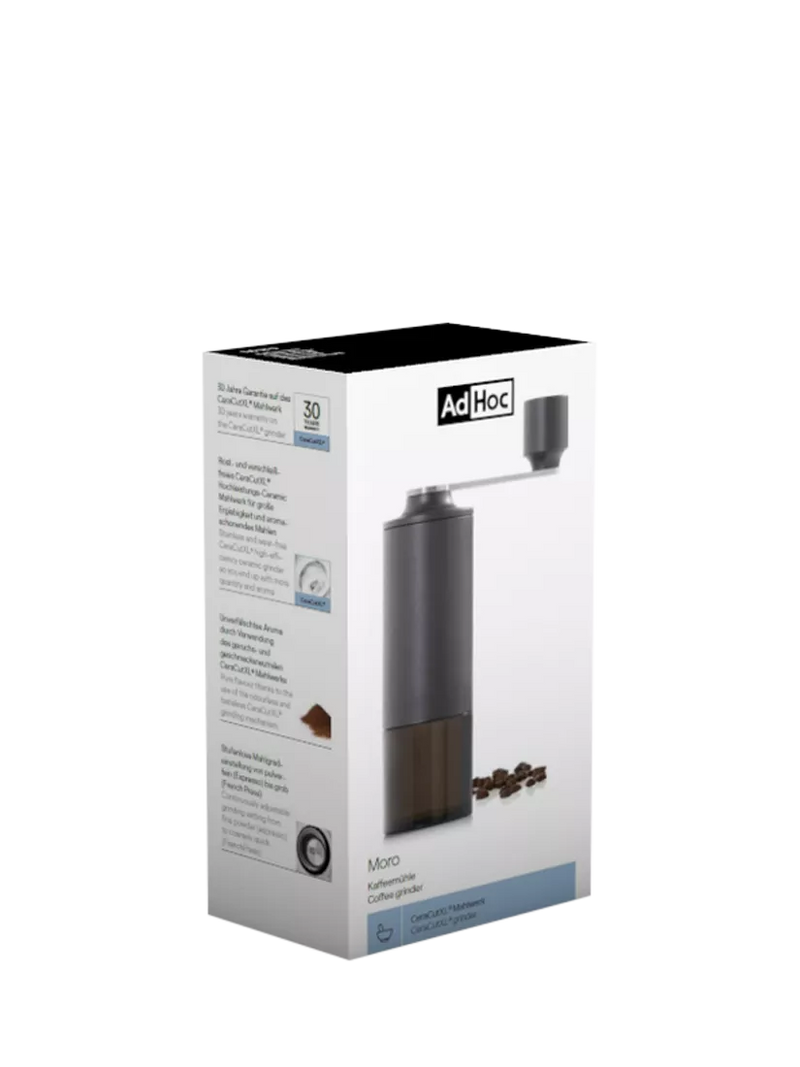 AdHoc Moro coffee grinder dark grey, UK version