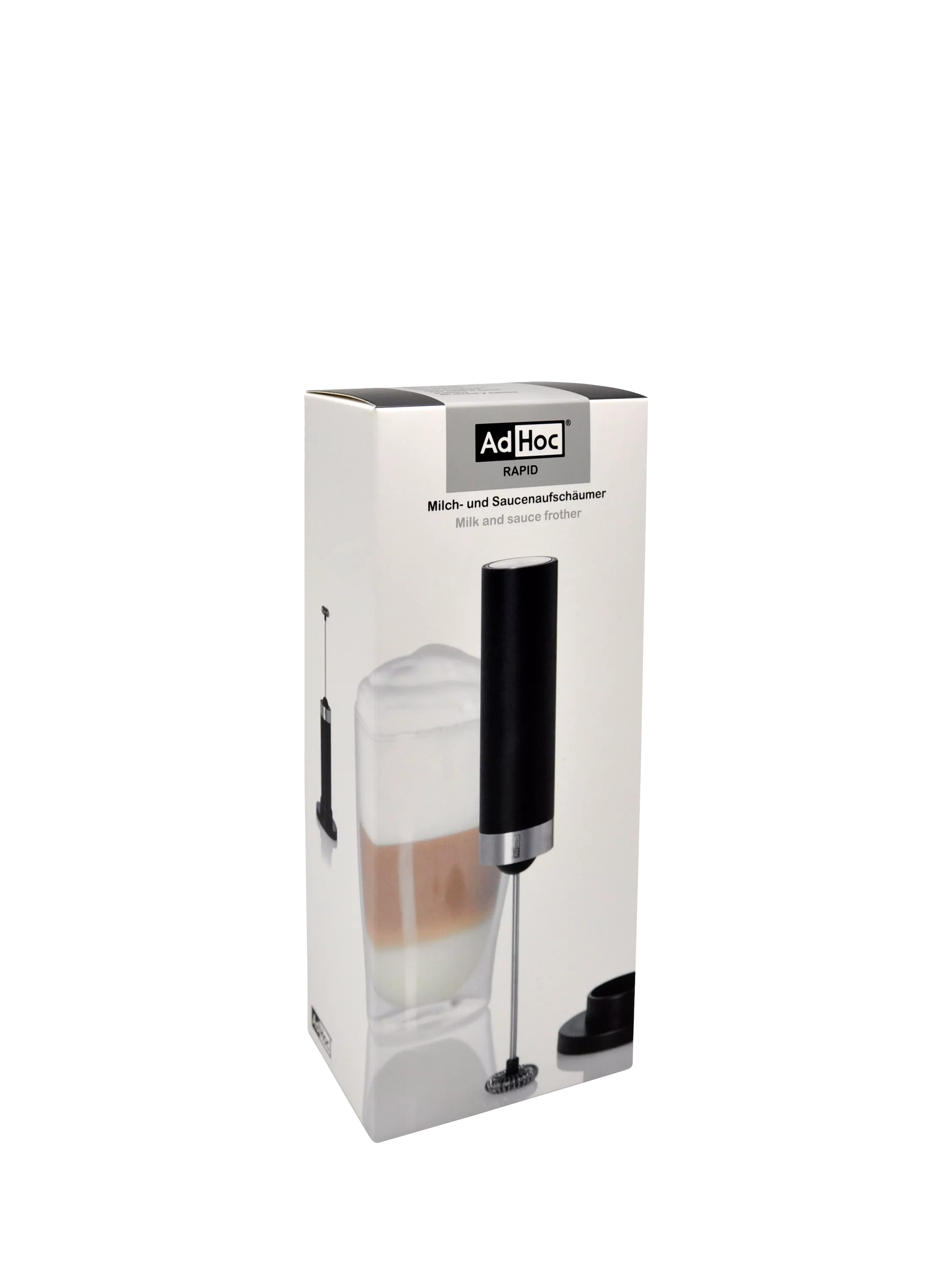 AdHoc milk and sauce frother black - imported from the UK