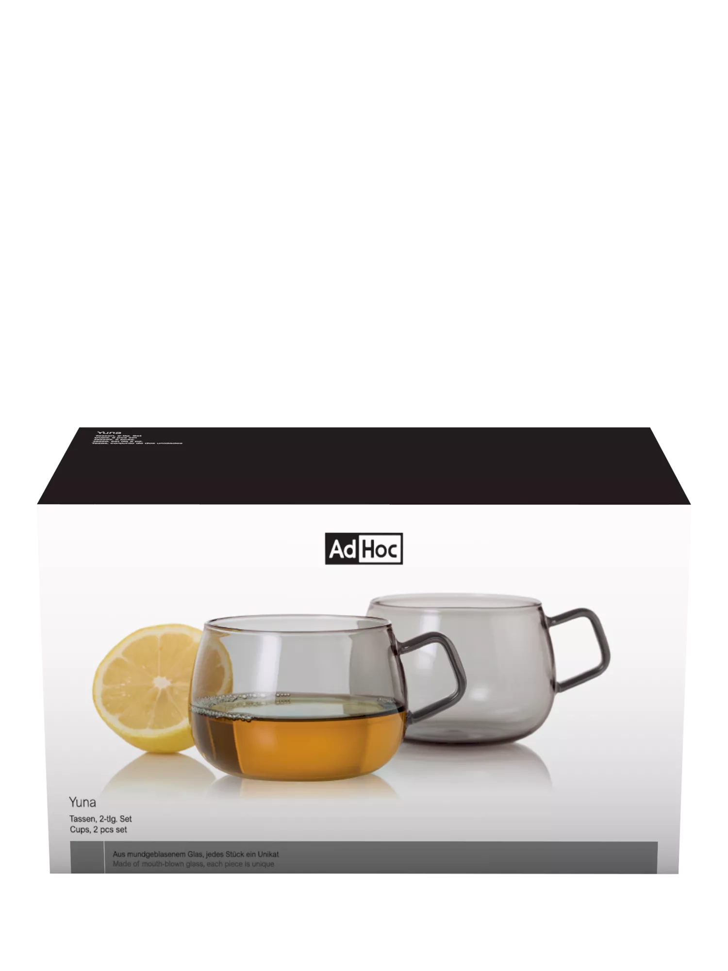 AdHoc Yuna glass cup set 400ml (British brand)
