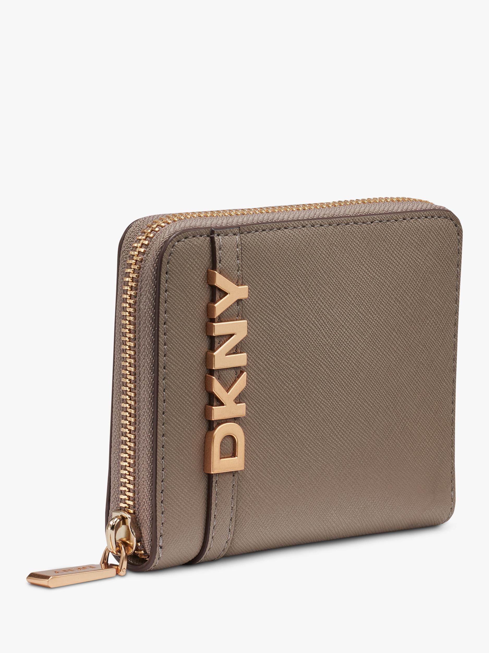 DKNY Avil small zipped wallet leather - British product