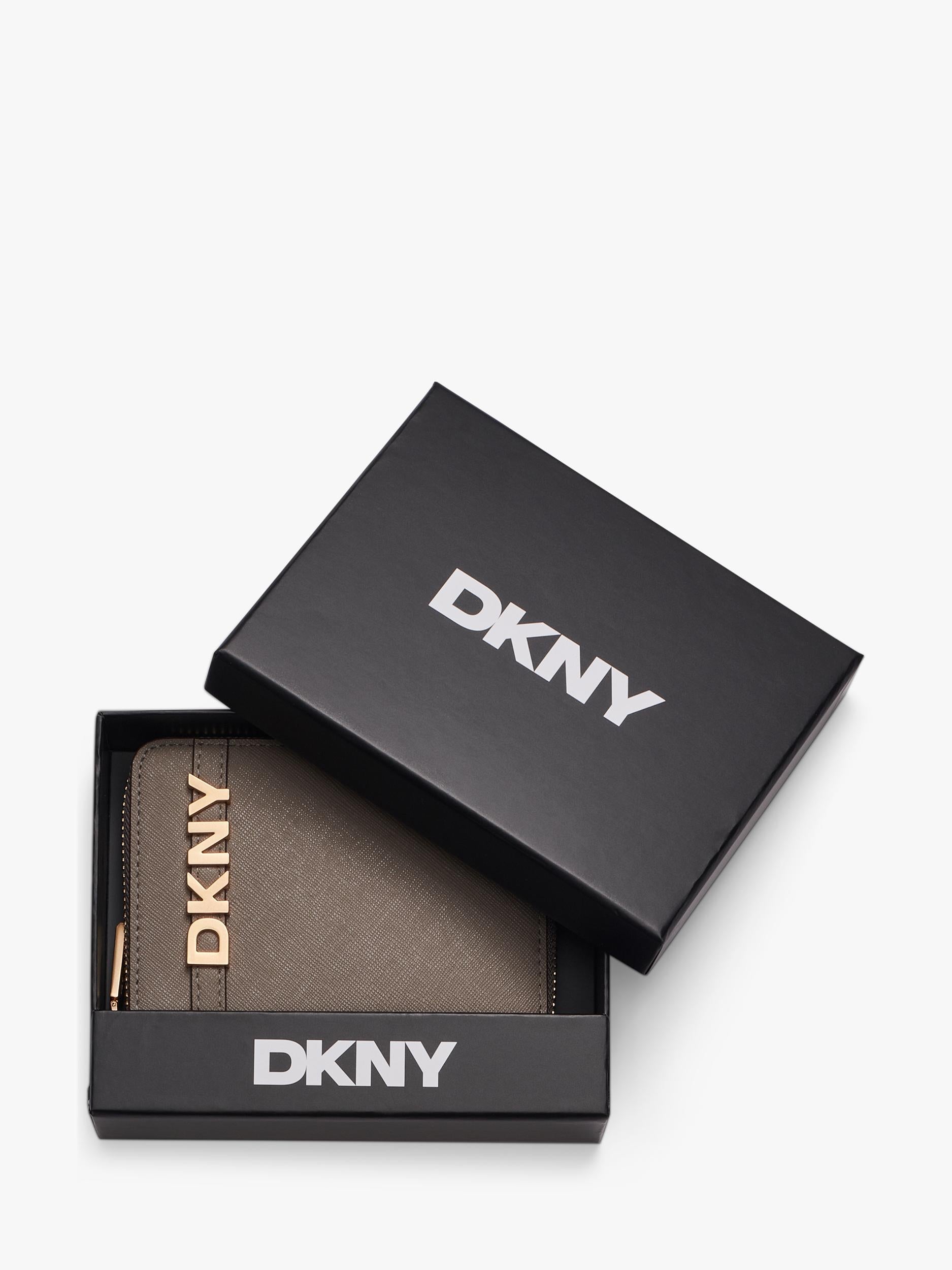 DKNY Avil small zipped wallet leather - British product
