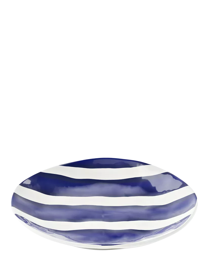 Guzzini Riviera Melamine Picnic Dessert Plate, 21.5cm, Blue