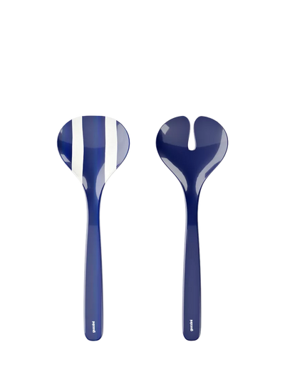 John Lewis Guzzini Riviera Blue Melamine Picnic Salad Servers, Set of 2- Buy online at McGrocer
