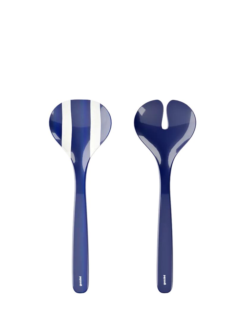 Guzzini Riviera salad servers blue set of 2 - British product