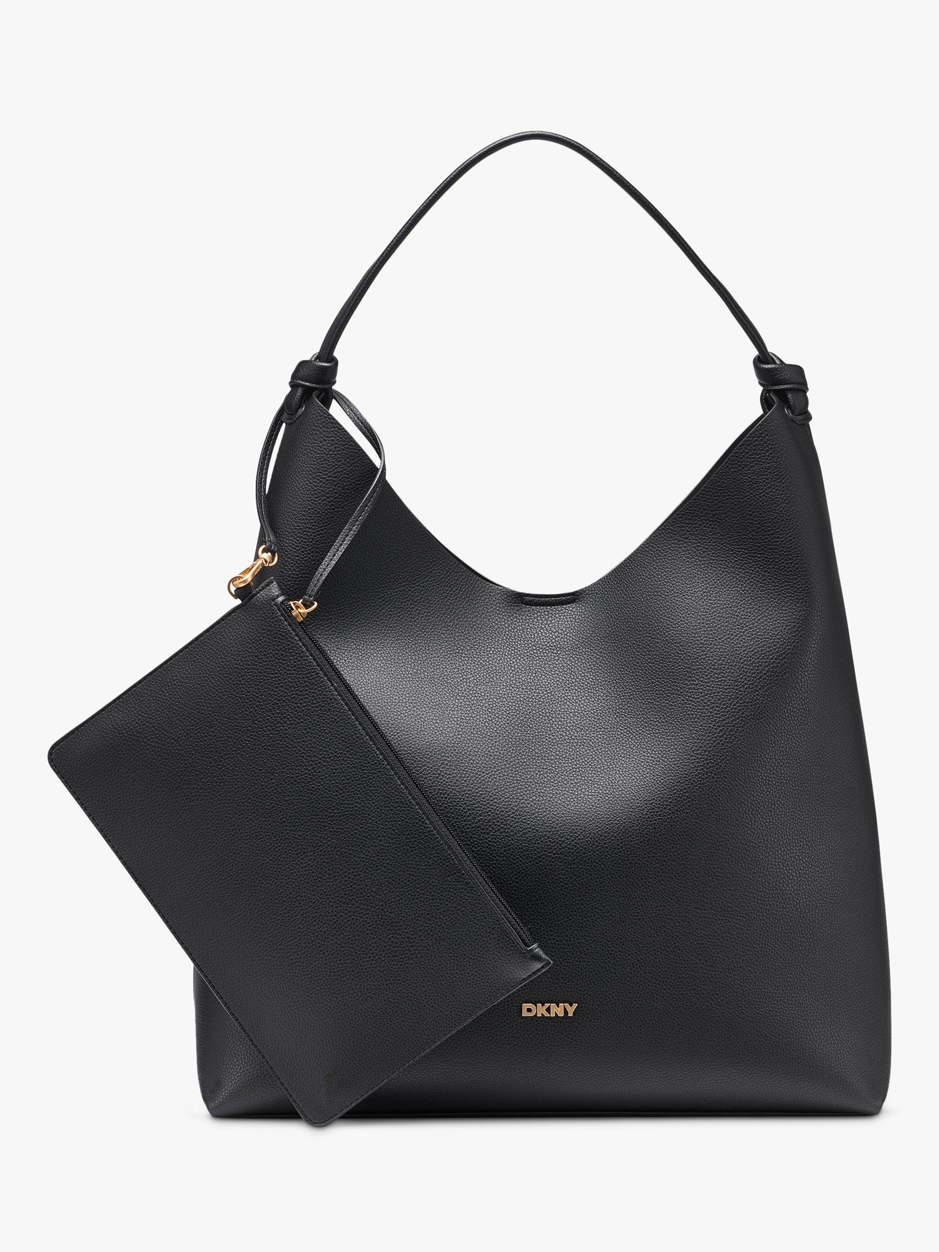 DKNY Paula faux leather hobo handbag 39cm, UK version
